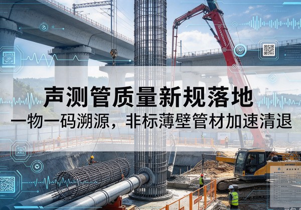 远安声测管质量新规落地，一物一码溯源，非标薄壁管材加速清退